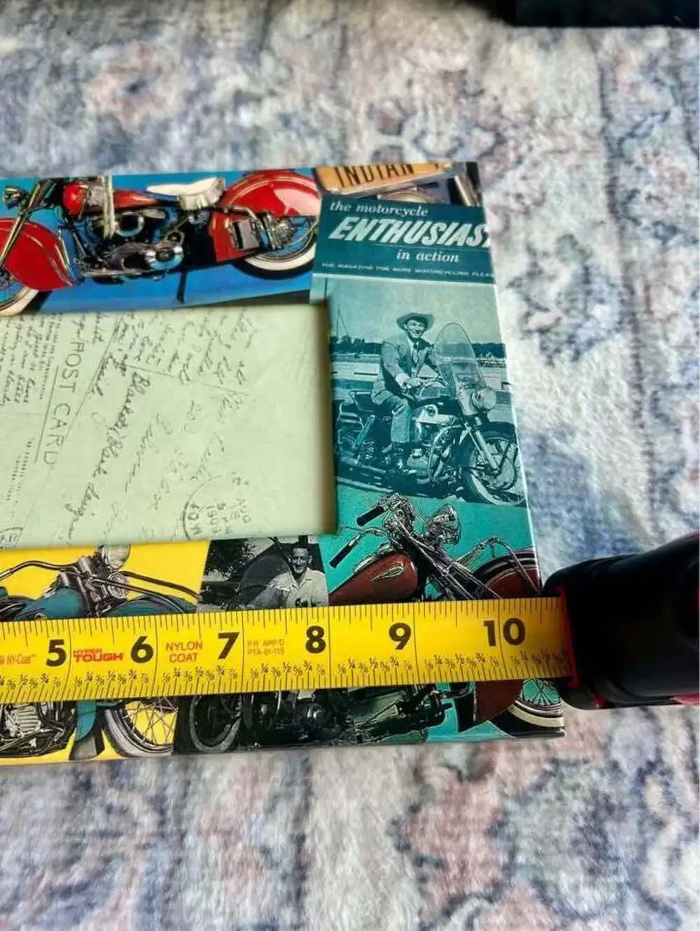 Vintage Indian Motorcycle Collage Picture Frame 4x6